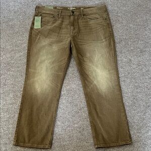 Goodfellow taupe fade straight leg total flex jeans fuller hip thighs 40 waist